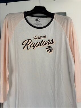 '47 Women's Toronto Raptors Raglan long sleeve Tee